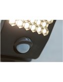 Aplique LED de aluminio con sensor de movimiento y cabezal que gira 90º ATLANTIS, 14W 2260Lm, 3000K/4000K