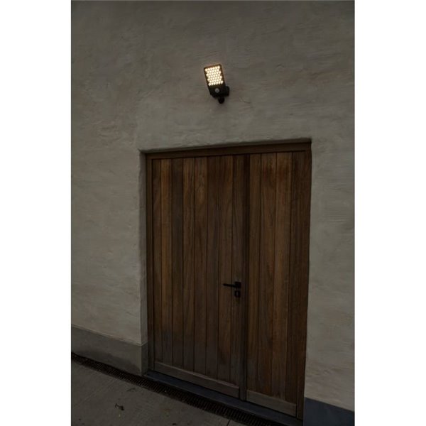 Aplique LED de aluminio con sensor de movimiento y cabezal que gira 90º ATLANTIS, 14W 2260Lm, 3000K/4000K