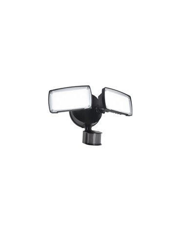 Foco doble reflector de seguridad CHIMERA con luz brillante 5000K, sensor PIR, 21W 3000Lm