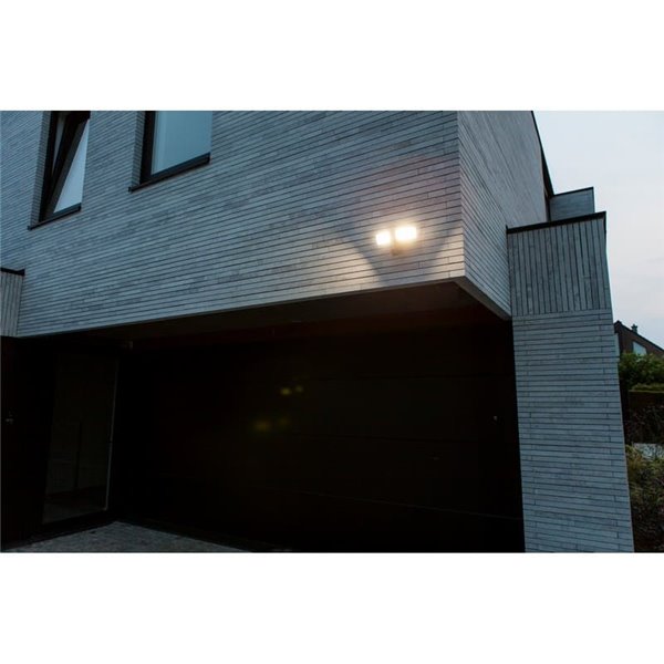 Foco doble reflector de seguridad CHIMERA con luz brillante 5000K, sensor PIR, 21W 3000Lm