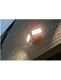 Foco doble reflector de seguridad CHIMERA con luz brillante 5000K, sensor PIR, 21W 3000Lm