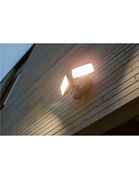 Foco doble reflector de seguridad CHIMERA con luz brillante 5000K, sensor PIR, 21W 3000Lm