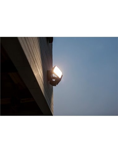 Foco doble reflector de seguridad CHIMERA con luz brillante 5000K, sensor PIR, 21W 3000Lm