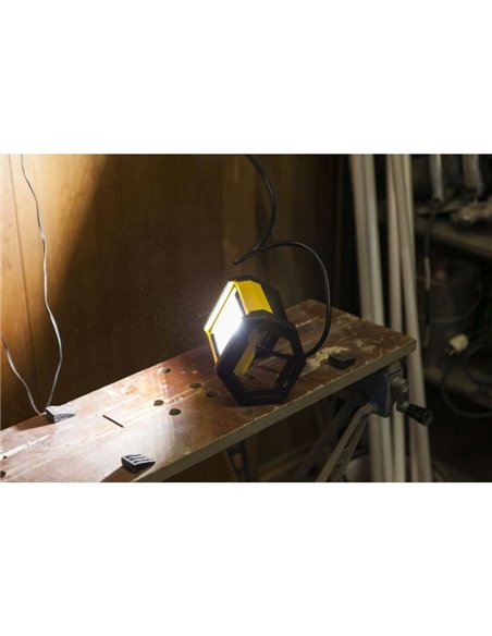 Luz LED de trabajo potente para exterior EPTA, luz brillante 5000K con cable de 1,5m, 24W 2900Lm
