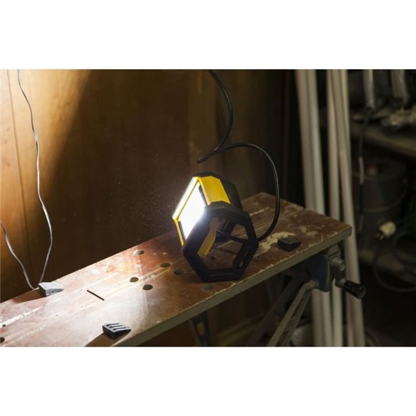 EPTA poderosa luz de trabalho LED para exterior, brilhante 5000K com cabo de 1,5m, 24W 2900Lm