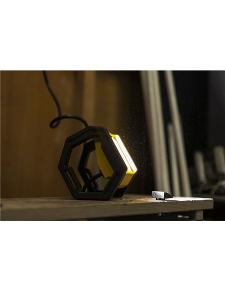 EPTA poderosa luz de trabalho LED para exterior, brilhante 5000K com cabo de 1,5m, 24W 2900Lm