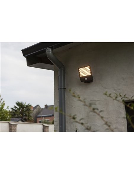 Aplique LED con sensor de movimiento y cabezal que gira 90º ATLANTIS, 14W 2260Lm, 3000K/4000K, grande