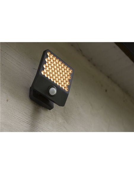 Aplique LED con sensor de movimiento y cabezal que gira 90º ATLANTIS, 14W 2260Lm, 3000K/4000K, grande
