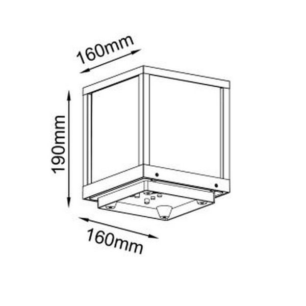 Außenwandlampe UTAH 1L E27 IP65 Weiß