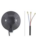 Trasera Faro Auxiliar HELLA Rallye 3003 Celis Posición LED Redondo | H1 12/24V | Negro y Cromo 9 Pulgadas