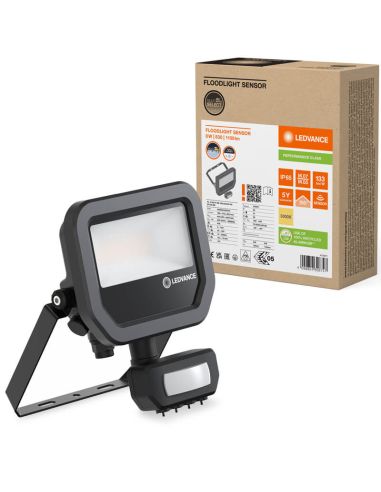 Projecteur LED extérieur noir avec...