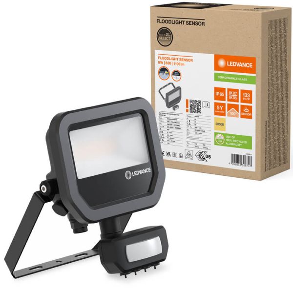 Außen-LED-Projektor schwarz mit...