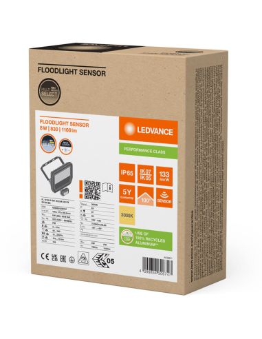 Proyector LED Exterior negro con...