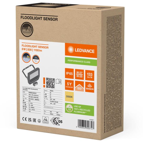 Außen-LED-Projektor schwarz mit...