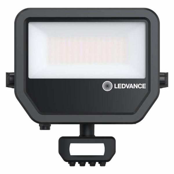 Projecteur LED extérieur noir avec détecteur de présence 41W 6000 lm IP65 FL 50 SN P 41W 6KLM SY100 BK