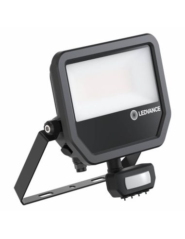 Projecteur LED extérieur noir avec détecteur de présence 41W 6000 lm IP65 FL 50 SN P 41W 6KLM SY100 BK