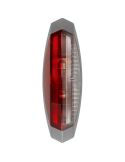 Luz Galibo cinza escuro com luz branca e vermelha com lâmpada C5W - para caravana Hymer, Knaus, Fendt 2XS 008 479-011
