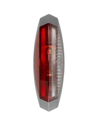Luz de Galibo gris oscura con luz Blanca y Roja con Bombilla C5W - de caravana Hymer, Knaus, Fendt 2XS 008 479-011