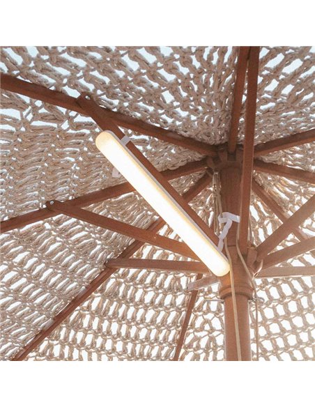 Guarda-chuva/tenda magnético BANANA com tubo LED com bateria Dimable + RGB (com alças para pendurar)