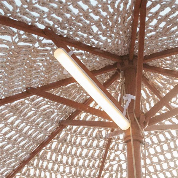 Tube LED parapluie/tente BANANA magnétique avec batterie Dimable + RGB (avec sangles de suspension)