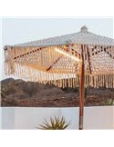 Tubo LED para sombrilla/carpa BANANA magnética con batería Dimable + RGB (con straps para colgar)