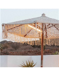 Tubo LED para sombrilla/carpa BANANA magnética con batería Dimable + RGB (con straps para colgar) 2