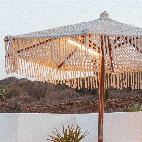 Tube LED parapluie/tente BANANA magnétique avec batterie Dimable + RGB (avec sangles de suspension)