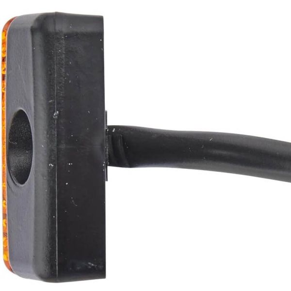 Luz de Gálibo LED ambar HELLA 12/24V - Montaje Lateral CCC/ADR/GGVS - Cable 1500mm Ziegler Sommer Rosenbauer MCI Kenworth