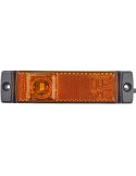 Luz de Gálibo LED ambar HELLA 12/24V - Montaje Lateral CCC/ADR/GGVS - Cable 1500mm Ziegler Sommer Rosenbauer MCI Kenworth