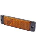 Luz de Gálibo LED ambar HELLA 12/24V - Montaje Lateral CCC/ADR/GGVS - Cable 1500mm Ziegler Sommer Rosenbauer MCI Kenworth
