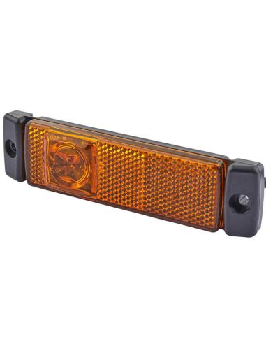 Luz de Gálibo LED ambar HELLA 12/24V - Montaje Lateral CCC/ADR/GGVS - Cable 1500mm Ziegler Sommer Rosenbauer MCI Kenworth