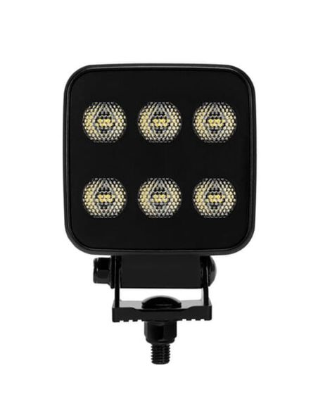 Faro de Trabajo LED Cuadrado BLACK Series 6600Lm 60W 12/24V Luz de Proyección
