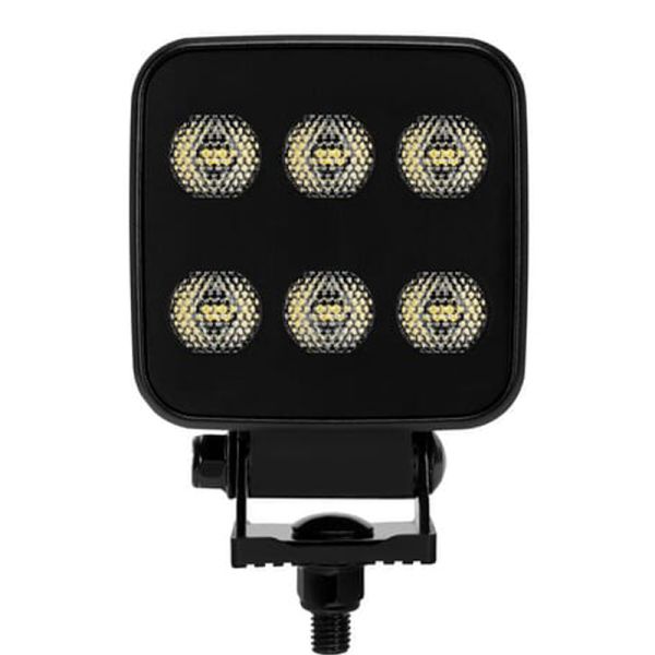 Lampe de travail carrée à LED série BLACK, lampe de projection 6600Lm 60W 12/24V