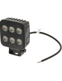 Faro de Trabajo LED Cuadrado BLACK Series 6600Lm 60W 12/24V Luz de Proyección