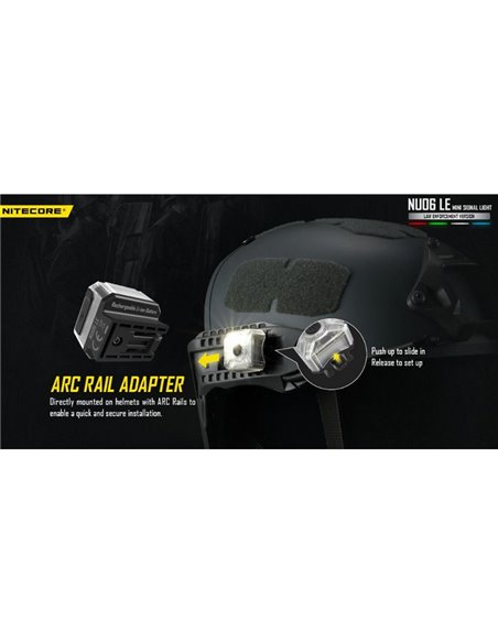 NU06 LE 4 couleurs lampe de signalisation tactique USB-C magnétique rechargeable