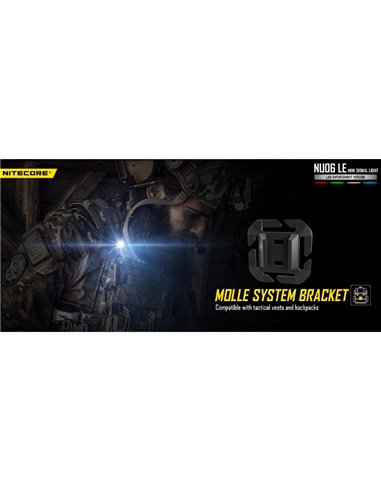 Luz de señalización táctica NU06 LE 4 colores recargable USB-C magnética