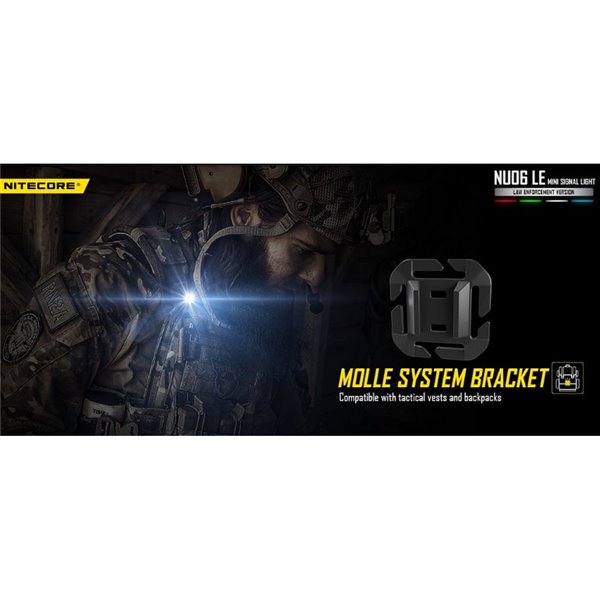 NU06 LE 4 couleurs lampe de signalisation tactique USB-C magnétique rechargeable