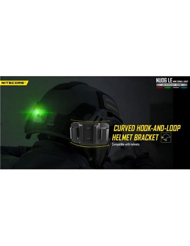 Luz de señalización táctica NU06 LE 4 colores recargable USB-C magnética