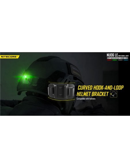 NU06 LE Luz de sinalização tática magnética recarregável de 4 cores USB-C