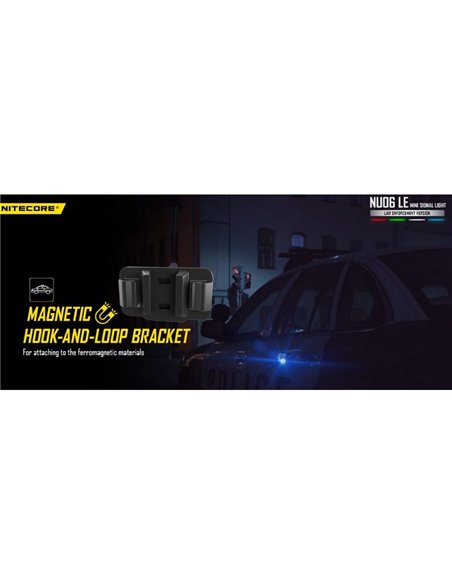 Luz de señalización táctica NU06 LE 4 colores recargable USB-C magnética