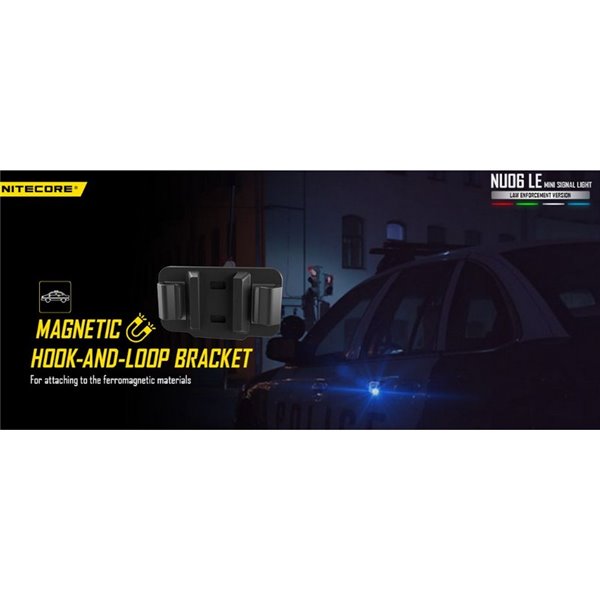 Luz de señalización táctica NU06 LE 4 colores recargable USB-C magnética