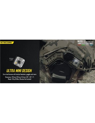 NU06 LE Luz de sinalização tática magnética recarregável de 4 cores USB-C