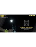 Luz de señalización NU05 V2 ultraligera recargable USB-C IP66
