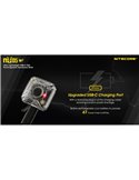 Luz de señalización NU05 V2 ultraligera recargable USB-C IP66