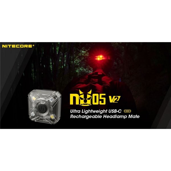 Luz de sinalização USB-C IP66 recarregável ultraleve NU05 V2