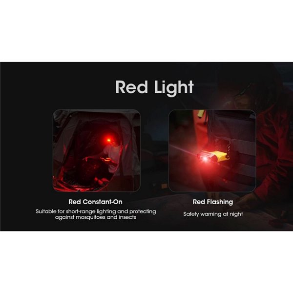 Linterna de clip-on UN11 sensor de movimiento 150Lm recargable USB-C IPX5