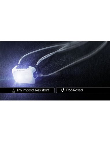 Linterna de cabeza NU21 batería recargable USB-C 360lm alcance 58 metros IP66