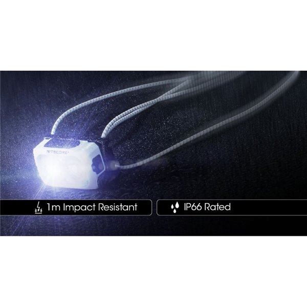 Bateria recarregável para farol NU21 USB-C 360lm alcance 58 metros IP66