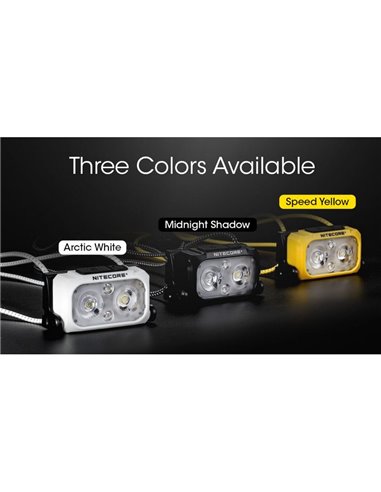 Linterna de cabeza NU21 batería recargable USB-C 360lm alcance 58 metros IP66