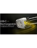 Linterna de cabeza NU21 batería recargable USB-C 360lm alcance 58 metros IP66